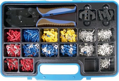 BGS Crimpzangen-Satz Mit Kabelschuh-Sortiment | 1000-tlg. – 1411 4 BGS Crimpzangen-Satz Mit Kabelschuh-Sortiment | 1000-tlg. – 1411 – Bild 2