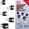 BGS Gummierte Schlauchklemmen-Sortiment | Ø 6 - 16 Mm | 18-tlg. – 14145