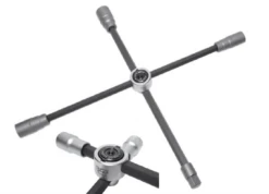 BGS LKW-Radkreuz | Faltbar | Vierkant | SW 24 X 27 X 32 X 20 Mm (3/4") – 1458