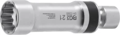 BGS Zündkerzen-Gelenkeinsatz Zwölfkant Mit Haltefeder | Antrieb Innenvierkant 10 Mm (3/8") | SW 21 Mm – 2392