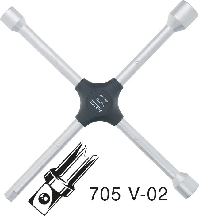 HAZET Kreuzschlüssel Außen-Sechskant 17 x 19 x 22 x Außenvierkant Antrieb 12,5 = 1/2 Zoll 705V-02 4 HAZET Kreuzschlüssel Außen-Sechskant 17 x 19 x 22 x Außenvierkant Antrieb 12,5 = 1/2 Zoll 705V-02 – Bild 2