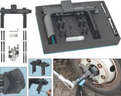 HAZET Universal Achs Und Nutmuttern-Schlüsseleinheit-Werkzeug-Satz 20mm 3/4 Zoll 16-teilig 772-2/16