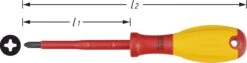 HAZET Elektriker-Schraubendreher VDE Kreuzschlitz Profil PH 210mm 810VDE-PH2