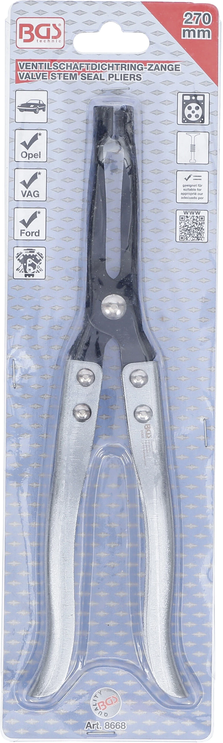 BGS Ventilschaftdichtring-Zange | 270 Mm – 8668 6 BGS Ventilschaftdichtring-Zange | 270 Mm – 8668 – Bild 4