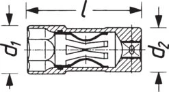 HAZET Zündkerzen-Steckschlüssel-Einsatz 12,5mm 1/2 Zoll Außen-Sechskant 16 900AKF -Nilfisks Geschaft 880kf 900kf 4766 23skizzevB5jPECAEntuB