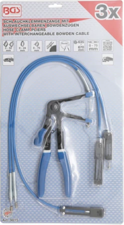 BGS Schlauchklemmenzange | Mit Auswechselbaren Bowdenzügen | 635 - 670 Mm – 9815 -Nilfisks Geschaft bgs 9815 001